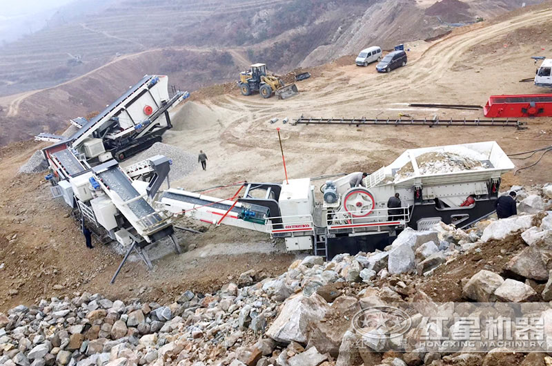 石英石制砂現場 石英石制砂現場