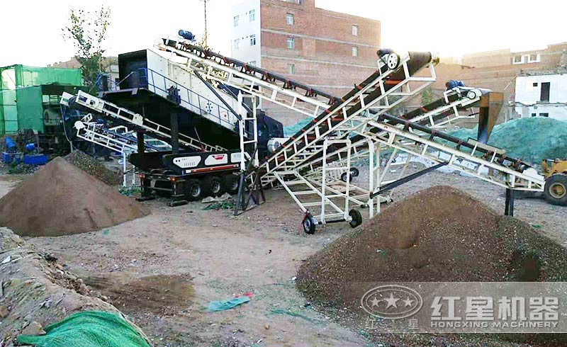 建筑垃圾破碎現(xiàn)場實拍 建筑垃圾破碎現(xiàn)場實拍